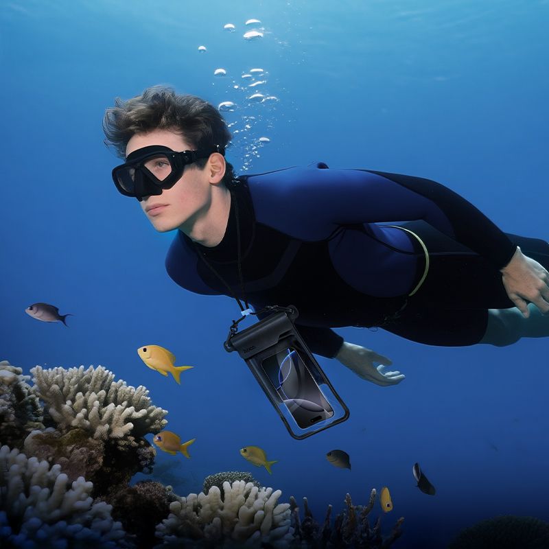 Wasserdichte Handyhülle Hoco BAG31 schwarz – Bild 4