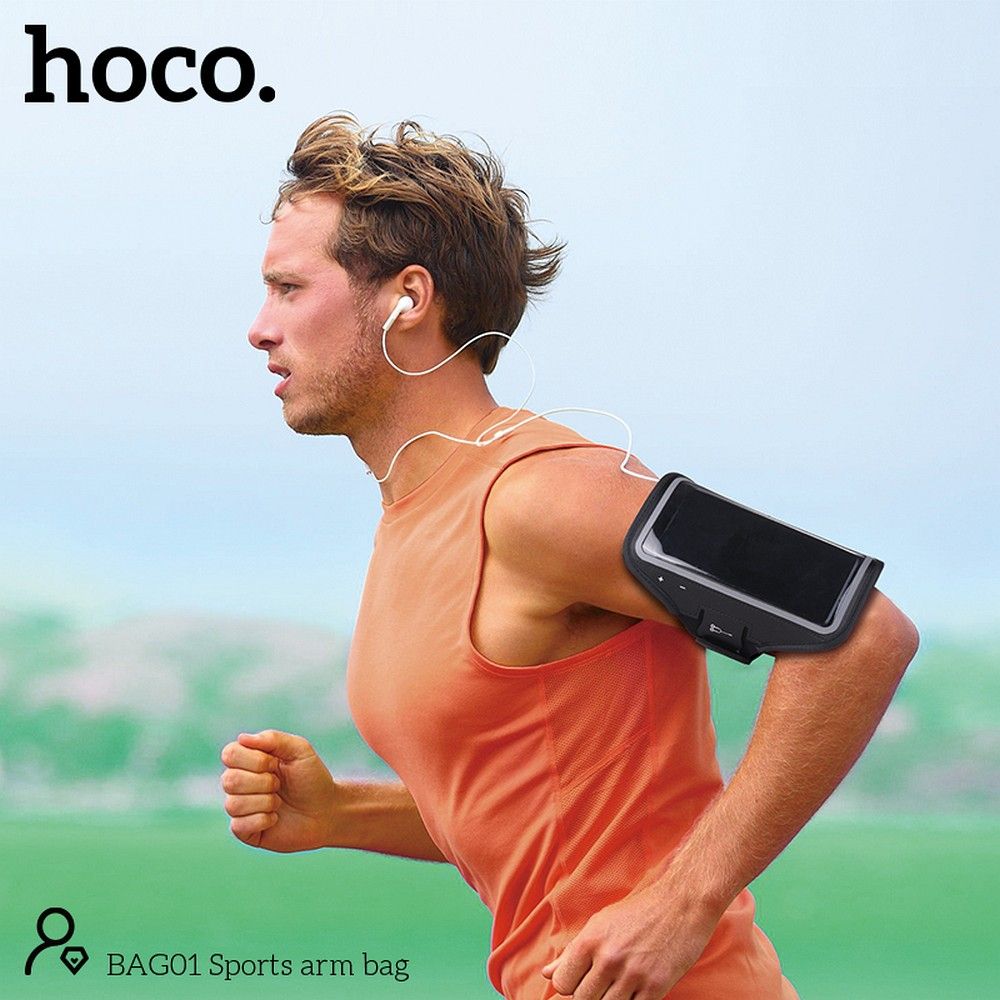 HOCO Smartphone-Armband BAG01 Schwarz – Bild 8