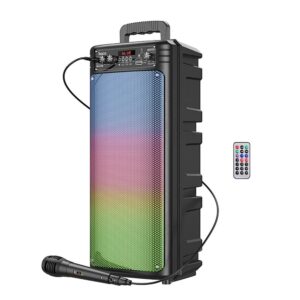 HOCO Bluetooth-Lautsprecher + kabelgebundenes Mikrofon BS52 Schwarz