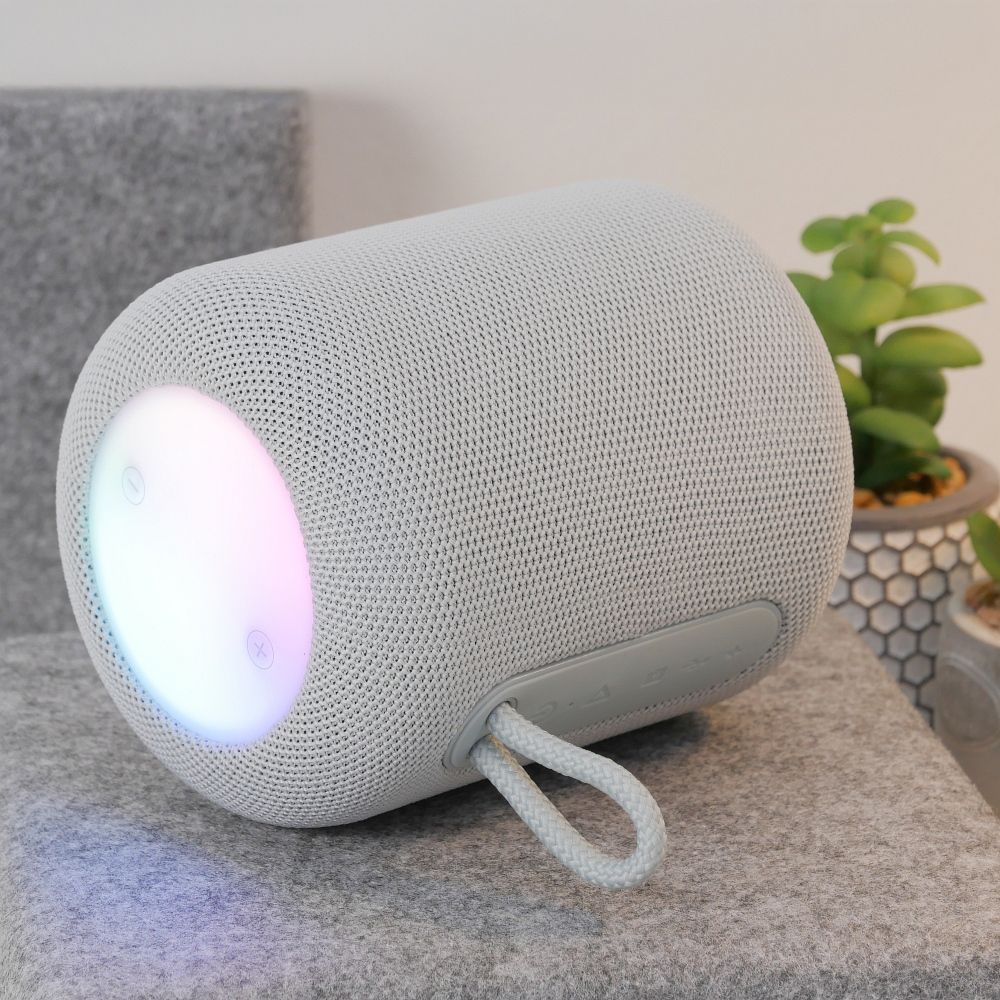 Bluetooth-Lautsprecher LED 5W 3h Hoco HC30 Grau – Bild 7