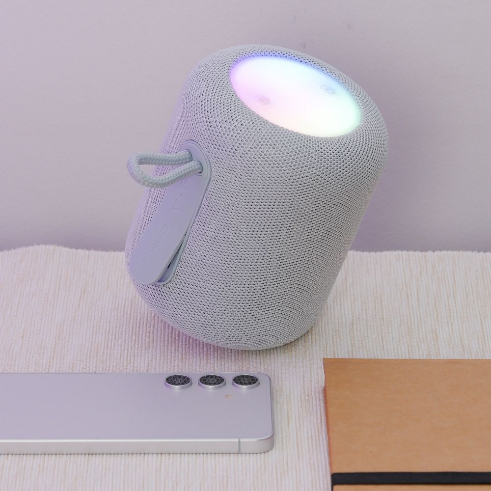 Bluetooth-Lautsprecher LED 5W 3h Hoco HC30 Grau – Bild 8