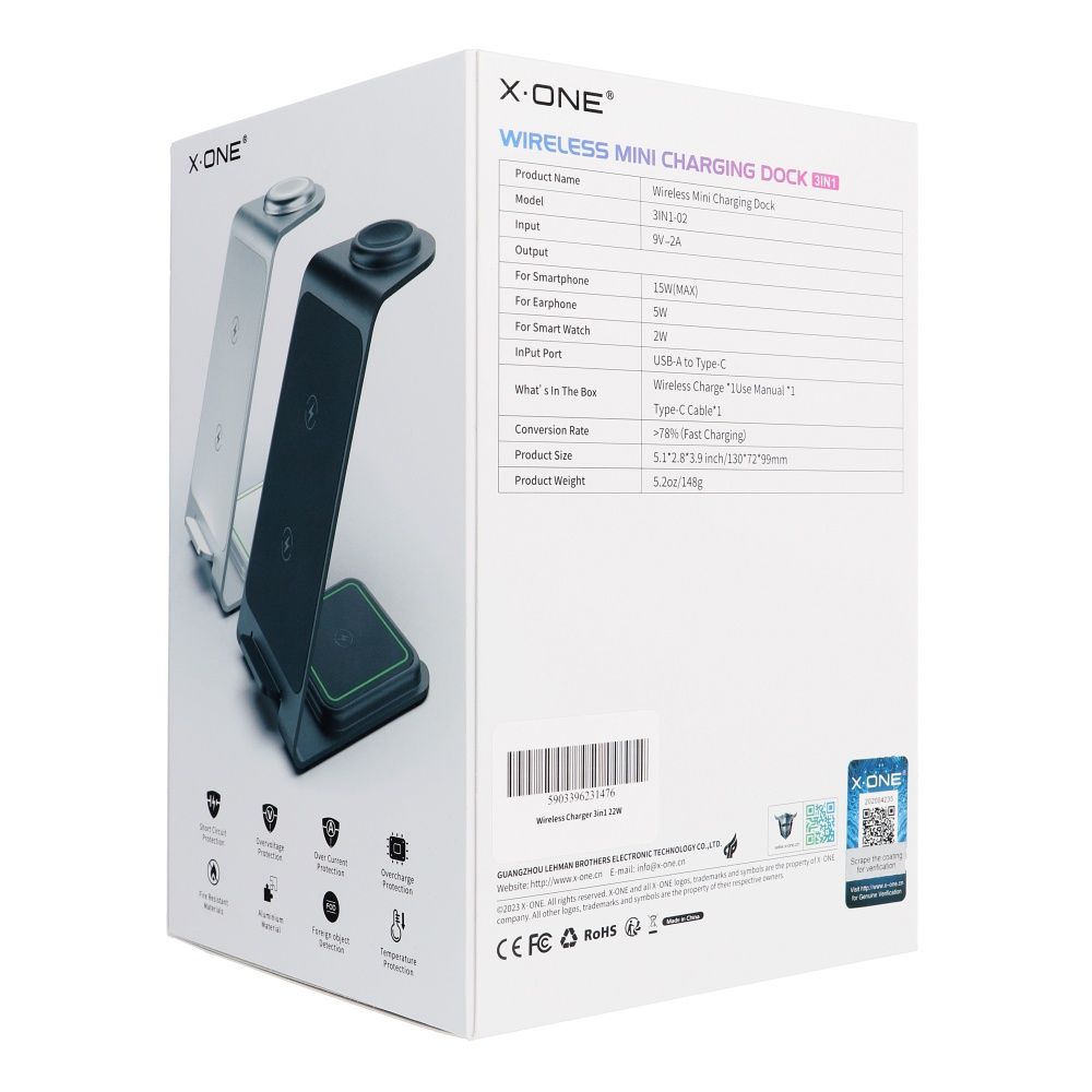 X-ONE 3-in-1 Kabelloses Ladegerät 22W – Bild 15