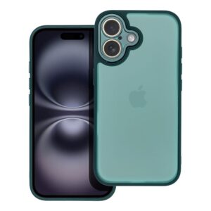 VARIETE Handyhülle für iPhone 16 Dunkelgrün