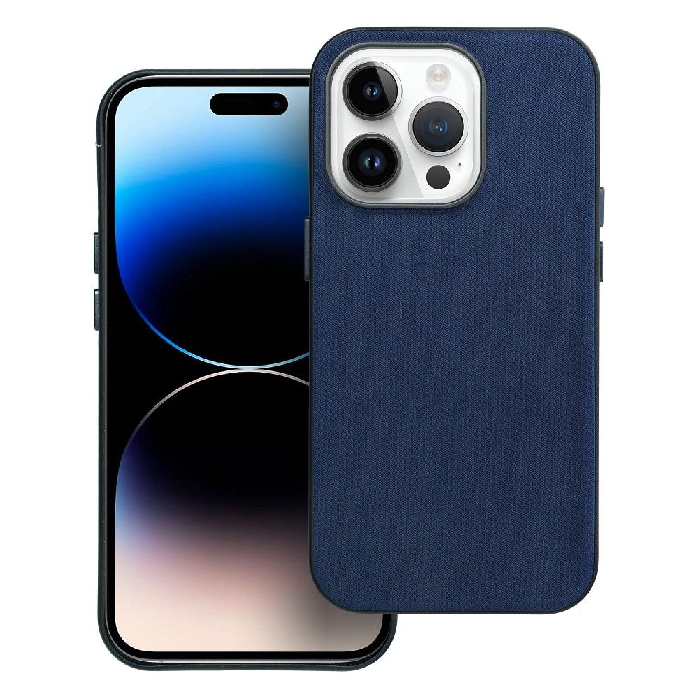 Gewebtes MagCover kompatibel mit MagSafe für iPhone 14 Pro in Blau