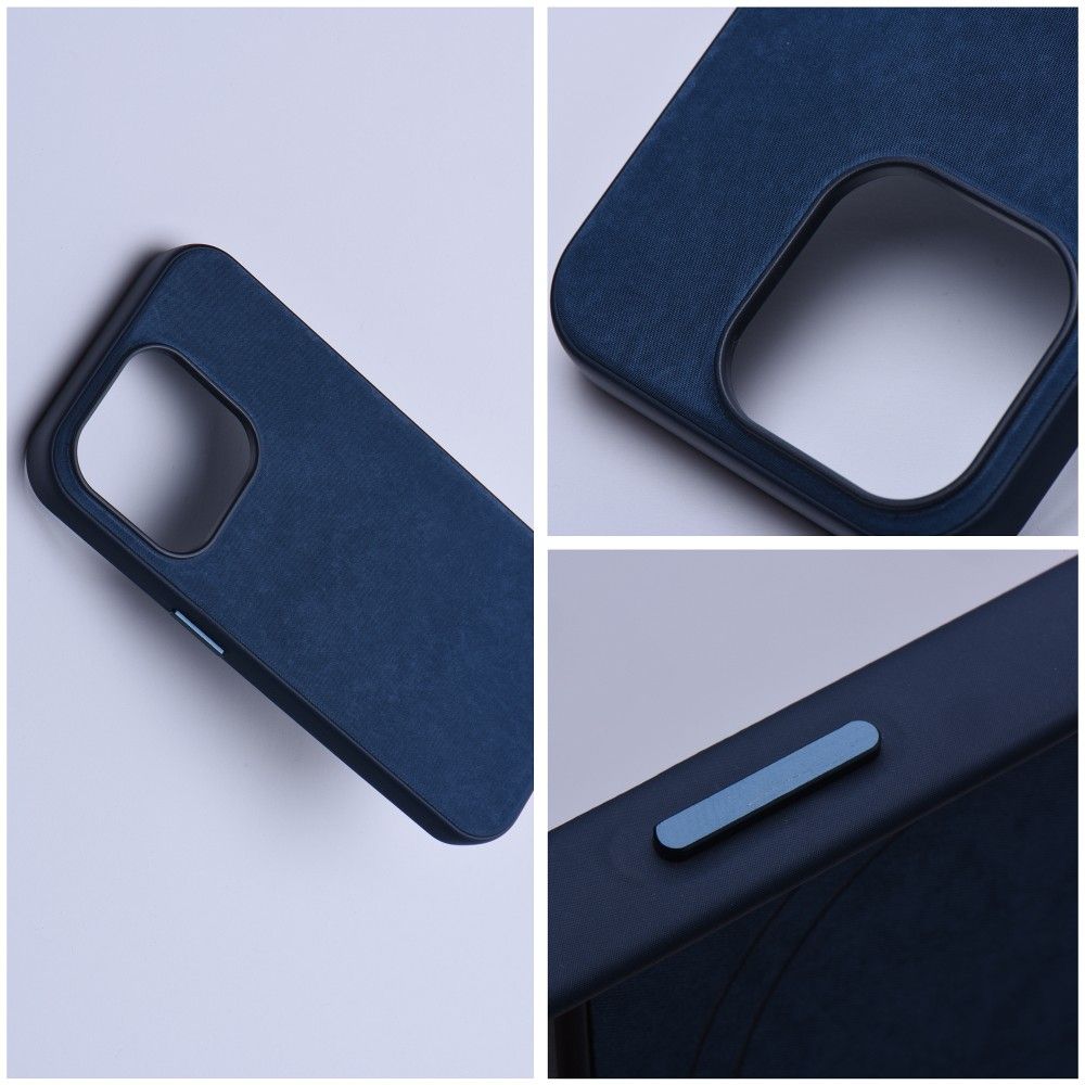 Gewebtes MagCover kompatibel mit MagSafe für iPhone 14 Pro in Blau – Bild 4