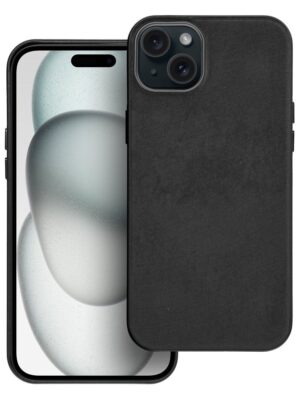 Woven Mag Cover kompatibel mit MagSafe für iPhone 15 Plus in Schwarz