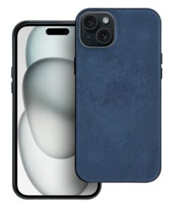 Gewebtes MagCover kompatibel mit MagSafe für iPhone 15 Plus in Blau