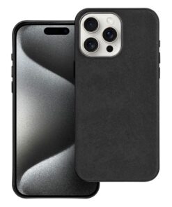 Woven Mag Cover kompatibel mit MagSafe für iPhone 15 Pro Max in Schwarz