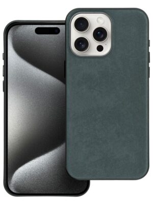 Gewebtes Mag Cover kompatibel mit MagSafe für iPhone 15 Pro Max Grün