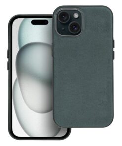 Woven Mag Cover kompatibel mit MagSafe für iPhone 15, grün