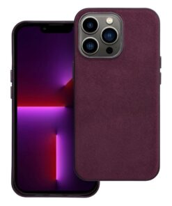 Gewebtes MagCover kompatibel mit MagSafe für iPhone 13 Pro in Burgunderrot