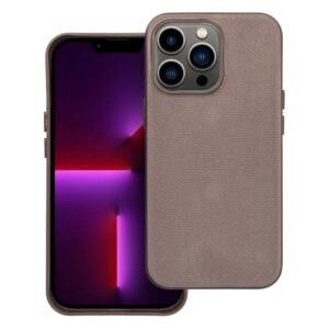 Woven Mag Cover kompatibel mit MagSafe für iPhone 13 Pro, Hellbraun