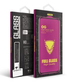 OG 6D Premium Gehärtetes Glas – für iPhone 12 Pro Max Schwarz