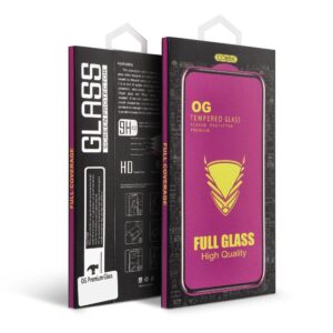 OG 6D Premium Gehärtetes Glas – für iPhone 16 Pro Max Schwarz