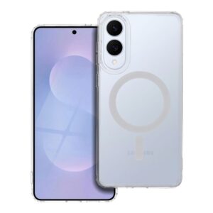 FROST MAG COVER Handyhülle kompatibel mit MagSafe für SAMSUNG S25 Edge, transparent