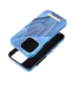 FORCELL F-PROTECT Mirage Handyhülle kompatibel mit MagSafe für iPhone 15 Pro Max, Blau, Vogel