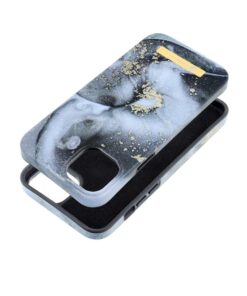 FORCELL F-PROTECT Mirage Handyhülle kompatibel mit MagSafe für iPhone 14 Plus Marmor Nebel