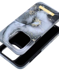 FORCELL F-PROTECT Mirage Handyhülle kompatibel mit MagSafe für iPhone 15 Pro Marmor Nebel