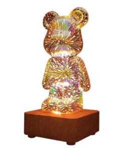 LED 3D Art Deco stehendes Teddybär Nachtlicht L3GFBD