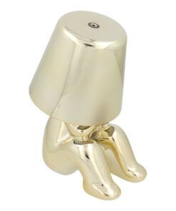 GOLD MAN Art Deco Nachttischlampe sitzend (Muster 4) MLTL