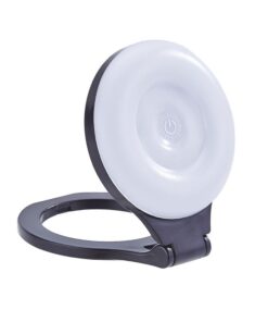 Magnetischer Handyhalter mit Licht, kompatibel mit MagSafe L8, schwarz