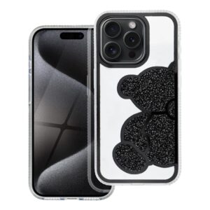 TEDDY BEAR Handyhülle für iPhone 12 / 12 Pro in Schwarz