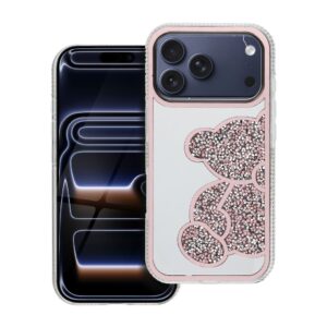 TEDDY BEAR Handyhülle für iPhone 17 Pro in Rosa