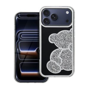 TEDDY BEAR Handyhülle für iPhone 17 Pro Max Silber