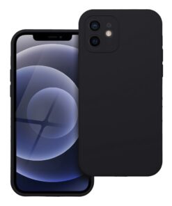 Silikon 2mm Handyhülle für iPhone 12 in Schwarz