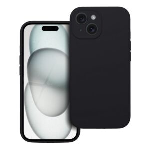 SILICONE 2mm Handyhülle für iPhone 15 in Schwarz