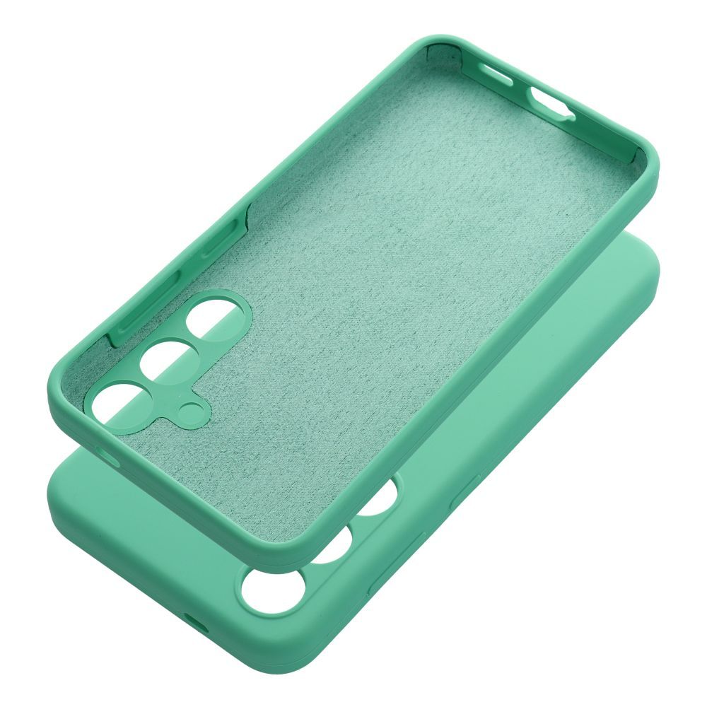 SILICONE 2mm Handyhülle für SAMSUNG S25 Edge in Mint