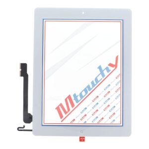 MUSTTBY Touchscreen + Klebeband + Home-Button für iPad 4 (weiß)