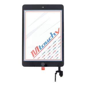 MUSTTBY Touchscreen + Klebeband + Home-Button für iPad Mini 3 (Schwarz)