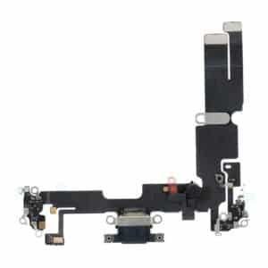 Flexibles USB-Ladekabel für iPhone 14 Plus, Schwarz (gezogen)