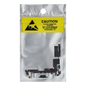 Flexibles USB-Ladekabel für iPhone 14 Plus, Schwarz (gezogen) – Bild 5