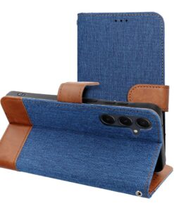 Jeans Book für Xiaomi Redmi Note 14 4G (GLOBAL – 163,25 mm x 76,55 mm x 8,16 mm) Blau