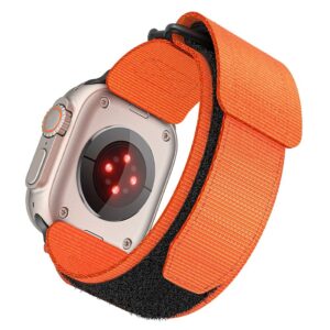 FORCELL F-DESIGN FA05 Nylon-Armband für Apple Watch 42 / 44 / 45 / 49 mm in Orange