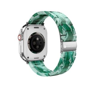 FORCELL F-DESIGN FA04 Harz-Marmoriertes Armband für Apple Watch 38 / 40 / 41 mm Grün