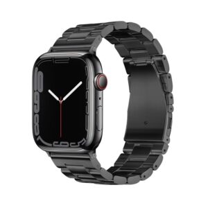 FORCELL F-DESIGN FA10 Armband für Apple Watch 42 / 44 / 45 / 49 mm, schwarz