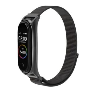 Nylon-Armband für XIAOMI Mi Band 5 / 6 / 7 schwarz (05)