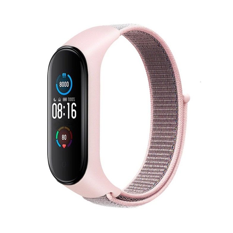 Nylonarmband für XIAOMI Mi Band 5 / 6 / 7 pink (07)