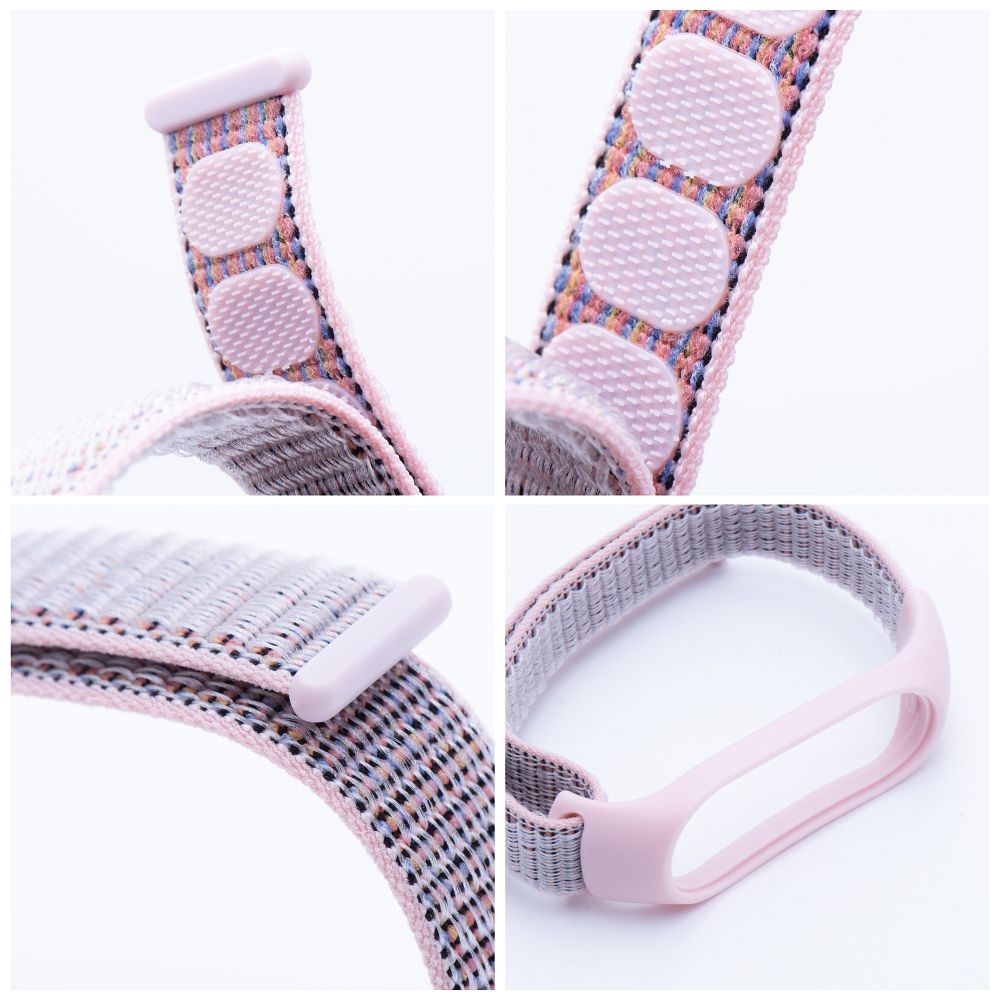 Nylonarmband für XIAOMI Mi Band 5 / 6 / 7 pink (07) – Bild 4