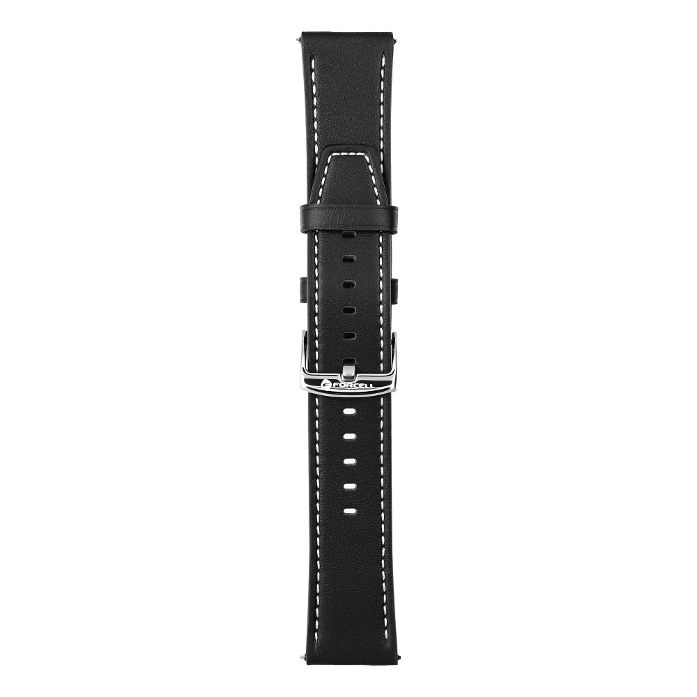 FORCELL F-DESIGN FS21 Armband aus ökologischem Leder für SAMSUNG Watch 20 mm schwarz – Bild 9