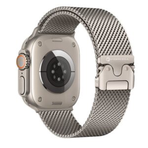 FORCELL F-DESIGN FA11 Edelstahlarmband für Apple Watch 38 / 40 / 41 mm, silber