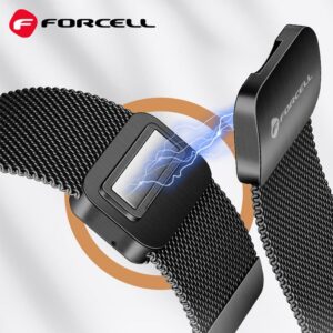 FORCELL F-DESIGN FS11 magnetisches Edelstahlarmband für SAMSUNG Watch 20 mm, silber – Bild 6