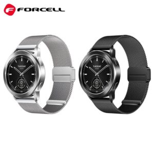 FORCELL F-DESIGN FS11 magnetisches Edelstahlarmband für SAMSUNG Watch 20 mm, silber – Bild 11