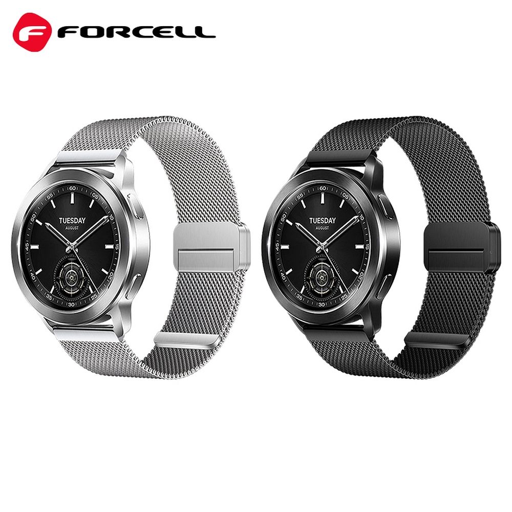 FORCELL F-DESIGN FS11 magnetisches Edelstahlarmband für SAMSUNG Watch 22 mm Silber – Bild 11