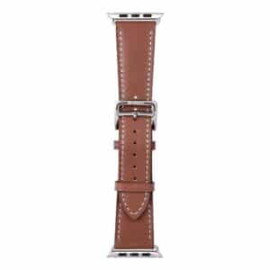 FORCELL F-DESIGN FA20 Armband aus umweltfreundlichem Kunstleder für Apple Watch 42 / 44 / 45 / 49 mm, braun – Bild 9