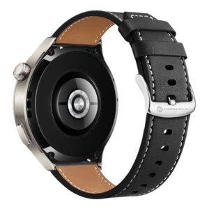 FORCELL F-DESIGN FS21 Armband aus umweltfreundlichem Kunstleder für SAMSUNG Watch 22 mm schwarz