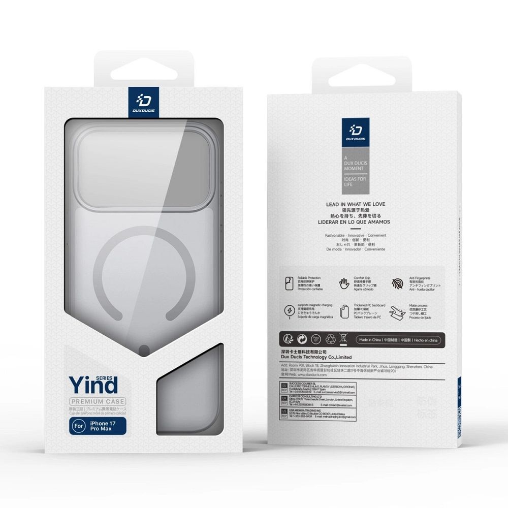 DUX DUCIS Hülle YIND kompatibel mit MagSafe für IPHONE 17 PRO MAX Grau – Bild 8